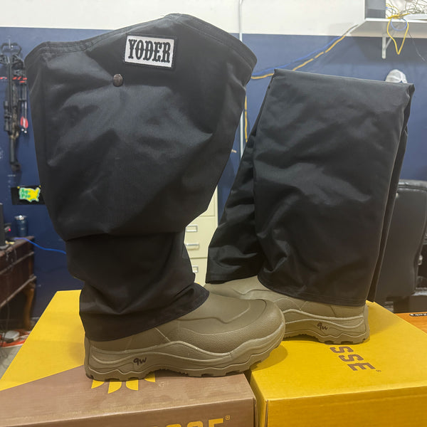 Lacrosse Alpha Agility Boots with Yoder Wicked Chaps - Size 9 | Standard Sized Chaps - CLEARANCE (NEW)