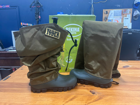 Bekina Boots with Yoder Super Chaps - Size 9 | Standard Sized Chaps - CLEARANCE (NEW)