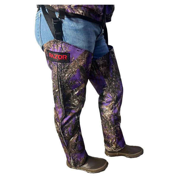 Razor Purple or Pink Camo Chaps