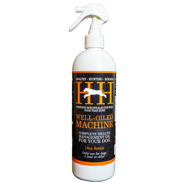 Healthy Hunting Hounds Well-Oiled Machine Spray (16oz Bottle)