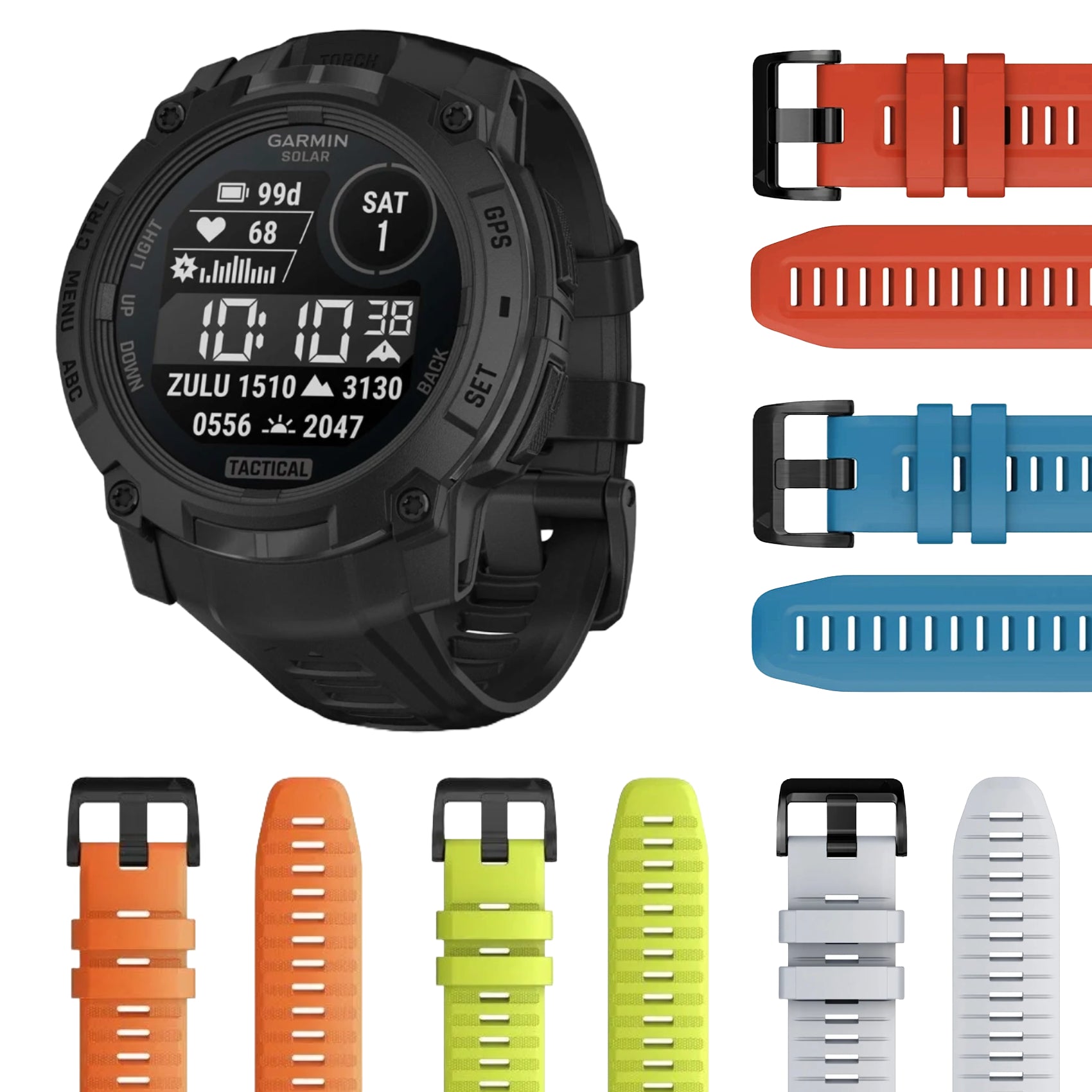 Garmin Instinct 3 – 50 mm, Solar, Tactical Edition
