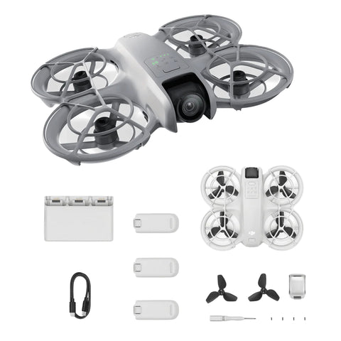 DJI Neo Combo - Palm-Sized 4K Stabilized Video Drone with 3 Batteries