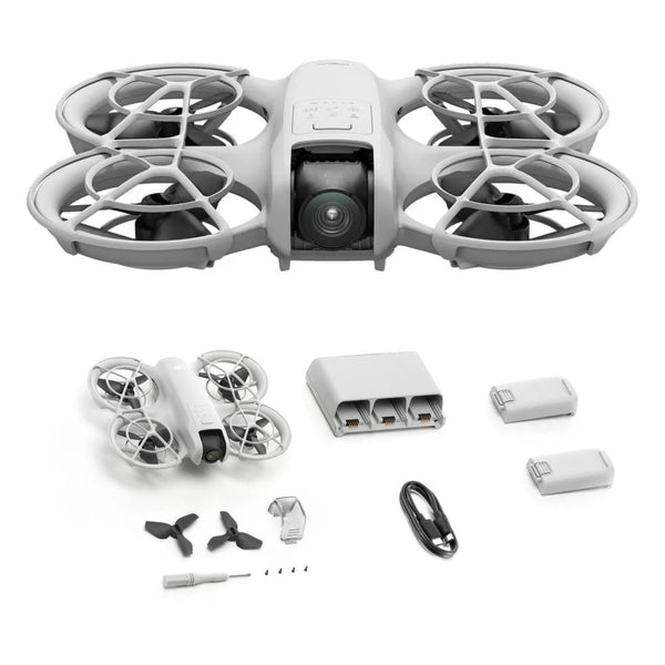 DJI Neo Combo - Palm-Sized 4K Stabilized Video Drone with 3 Batteries