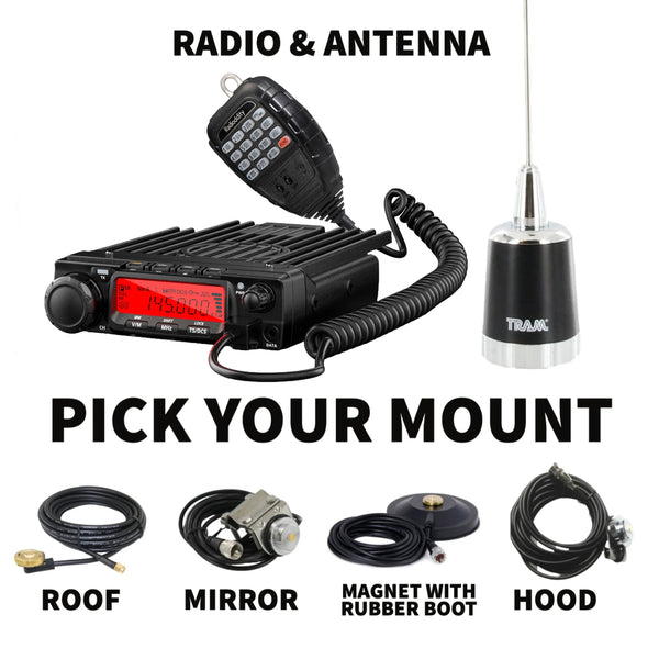 Radioddity VB70-B 70W VHF Radio Bundle