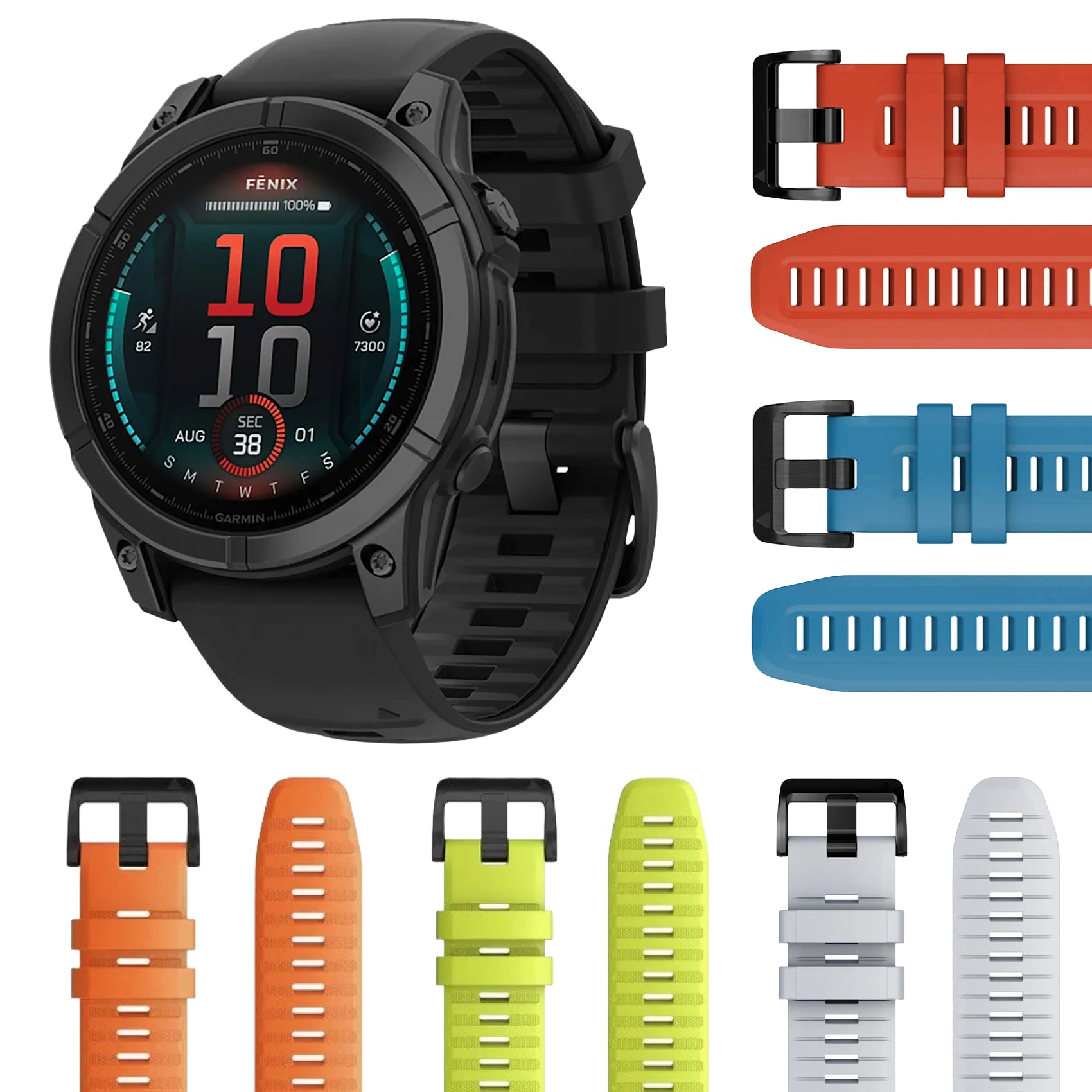 Garmin Fenix E AMOLED Edition Gray/Black Band AMOLED Display