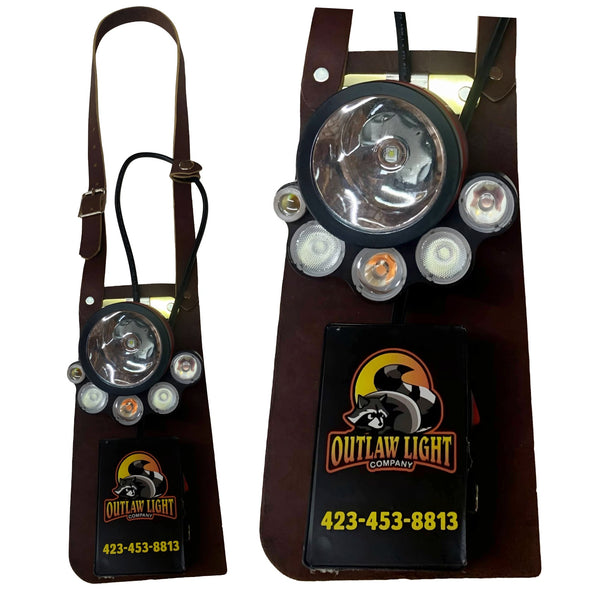 Outlaw Original Ace Pro Light on Leather Sling (Double Walk Lights with 2 Colors)