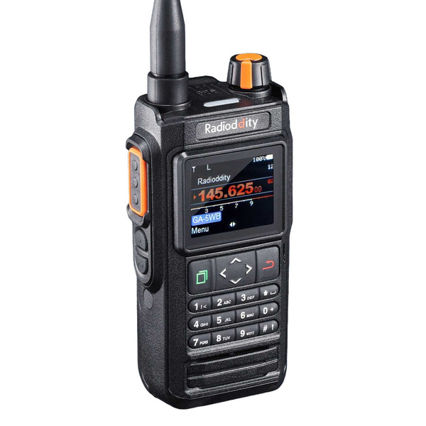 Radioddity GA-5WB Handheld VHF Radio - Waterproof & USB-C Charging