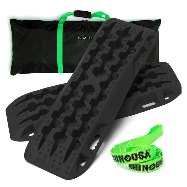 Rhino USA Recovery Traction Boards - Pair (Black)