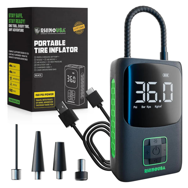 Rhino USA 150 PSI Portable Tire Inflator