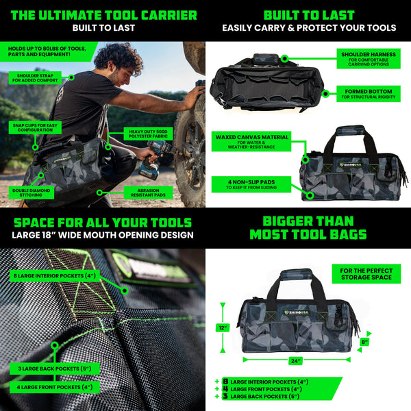 Rhino USA Heavy-Duty Tool Bag