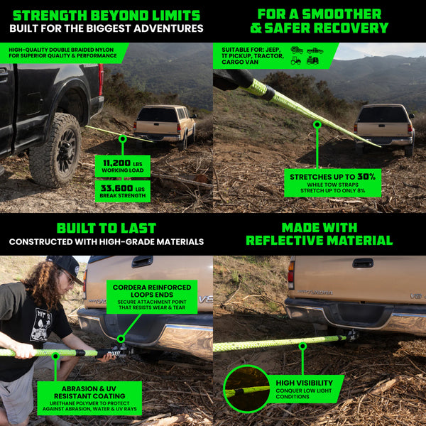 Rhino USA  1" x 30' Kinetic Energy Recovery Rope