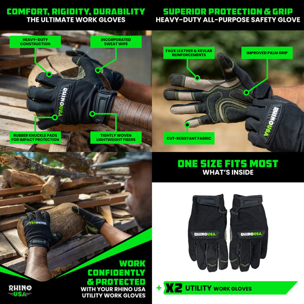 Rhino USA Off-Road / Mechanic Gloves