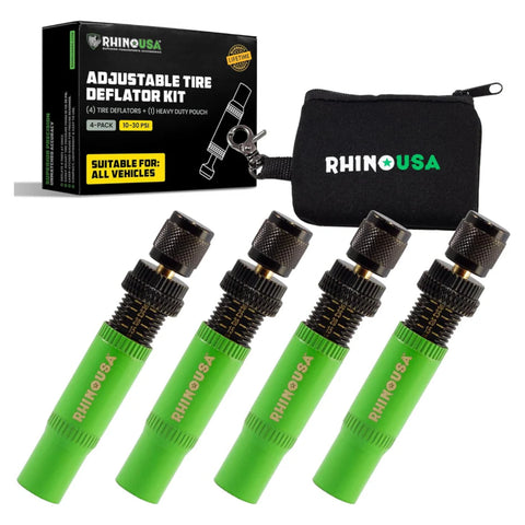 Rhino USA 10-30 PSI Adjustable Tire Deflator Kit