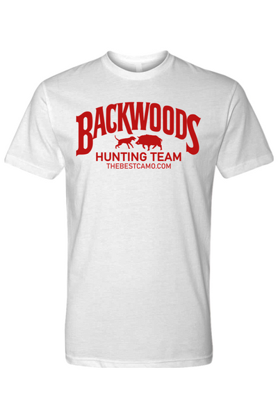 backwoods hunting team red print - Hog Hunting Shirt